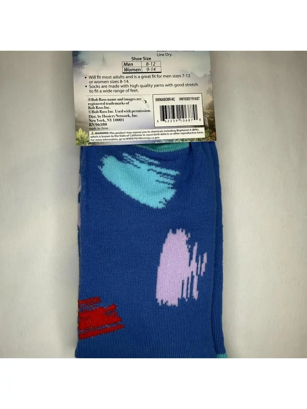 Bob Ross 3D Fuzzy Hair Crew Socks Bundle 2 Pairs Retro Novelty NWT